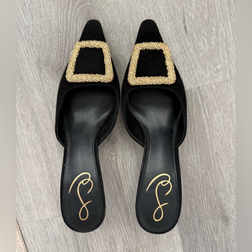 Sam Edelman Black Suede Brit size 6 1/2 worn once
